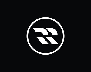 Alphabet letter 'RR' Logo Design Illustration Template