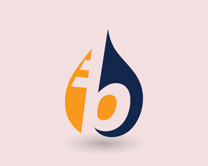 Fuel Drop Or Water Drop 'BF' logo design