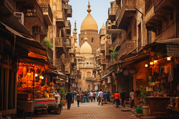 Cairo travel destination. Tour tourism exploring. - obrazy, fototapety, plakaty