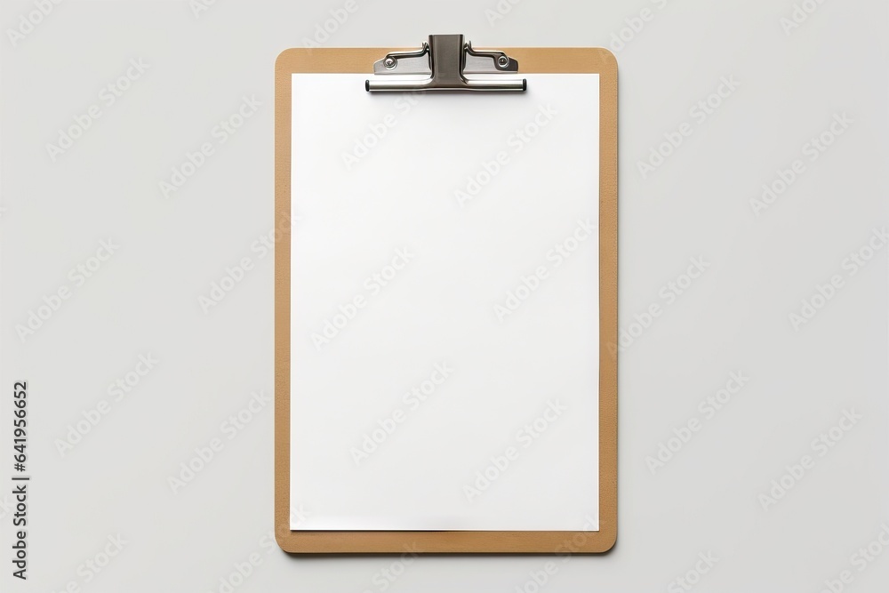 Poster white mock-up isolated empty folded background background isolated blank s light notepad grey paper 
