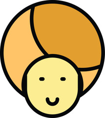 Young bedouin icon outline vector. Arab desert. Dubai camp color flat