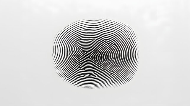 A fingerprint on a white background