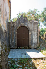 Architecture in Agios Markos village, Corfu, Greece