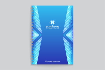 Blue  notebook cover design