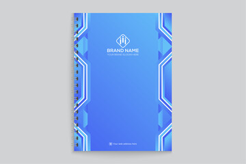 Blue  notebook cover design