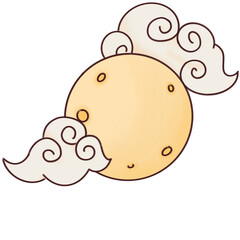 cloud with the moon