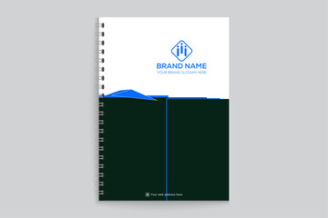 Black shape notebook cover design