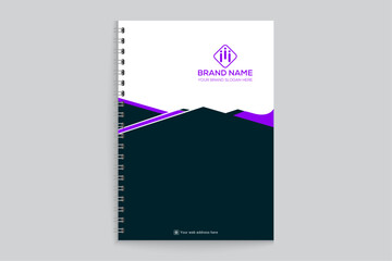 Black shape notebook cover design