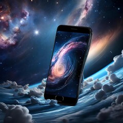 mobile phone and earth