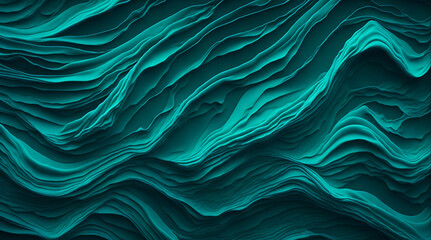 3D rendering of abstract wavy background. Computer generated graphics.