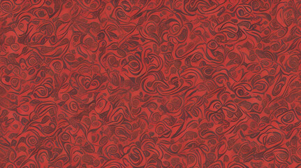 Abstract red background with a pattern of petals.