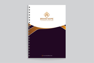 Creative and professional notebook cover template