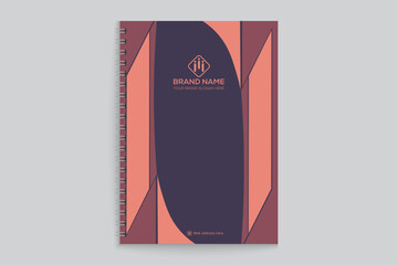 Modern professional notebook cover design