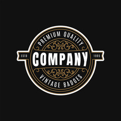 Vintage retro logo design inspiration emblem label badge. - Vector.