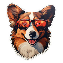 Obraz premium funny animals. Cute animals sticker: forest, farm, domestic, polar in cartoon style. penguin, cat, dog, fox