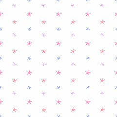 seamless pattern starfish. minimalism pattern for children's textiles