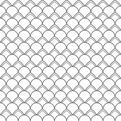 Fototapeta premium Vector illustration of abstract seamless geometric pattern on white background