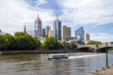 Cruise boat on the Yarra River,