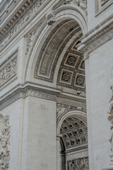 Fototapeta na wymiar close-up of the Arc de Triomphe in Paris
