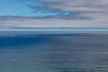 Looking out over the ocean on a summer's day, at Sennen on the Cornish coast