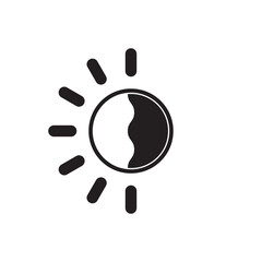contrast icon vector