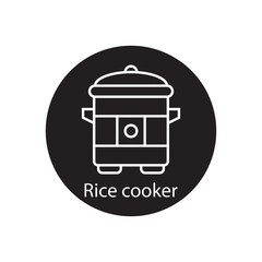 rice cooker icon vector