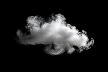 smooth pattern steam smoke mist shot skittish nobody magic background curve background on abstract pollution White studio wave smoke fog mystery cloud aura black isolated Isolated black air motion