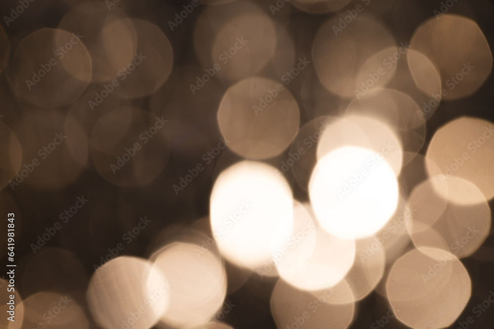 Aufkleber white bokeh lights with copy space on dark background