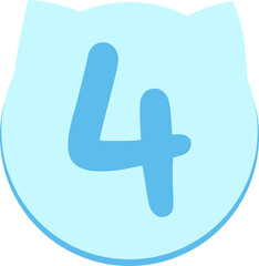 Obraz premium Cute Page Number Presentation Point Numbering