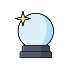 magic ball icon vector design template in white background