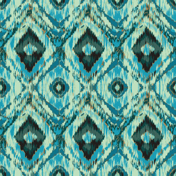 pattern with ikat design, tie dye