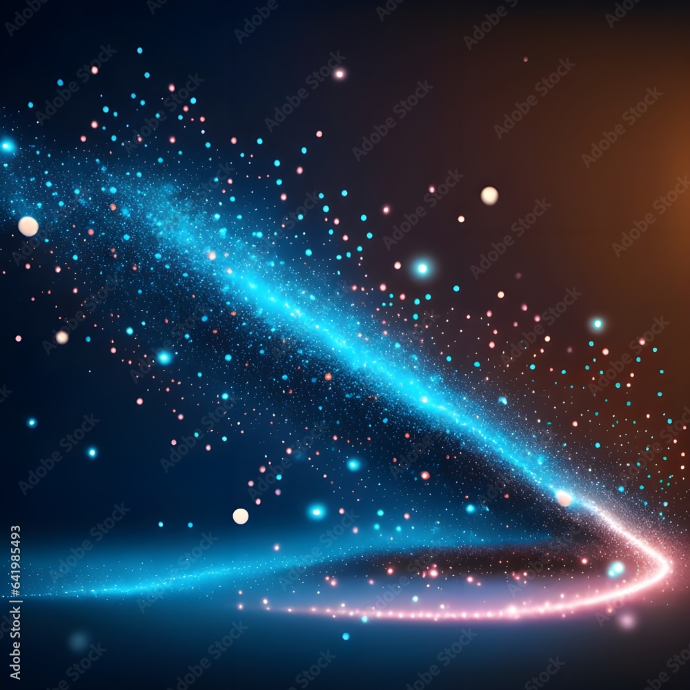 Poster abstract polygonal space low poly dark background with connecting dots and lines. connection structu