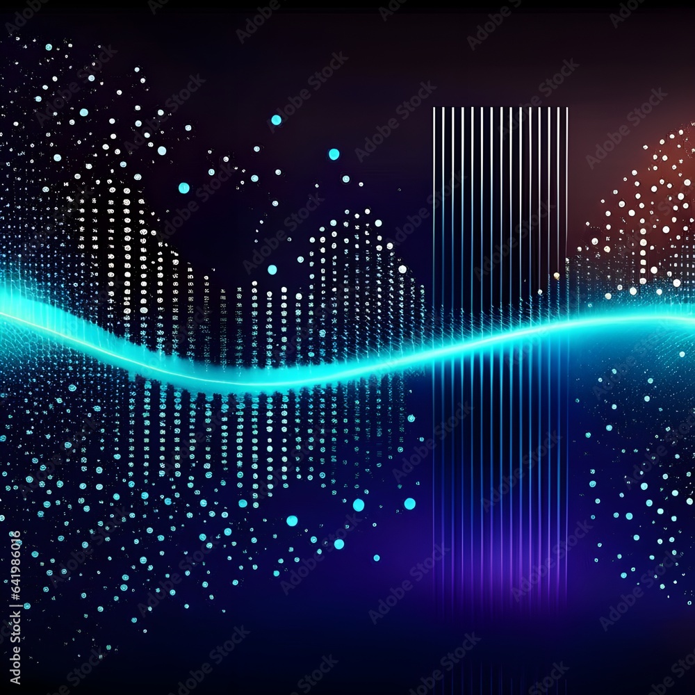 Aufkleber abstract polygonal space low poly dark background with connecting dots and lines. connection structu