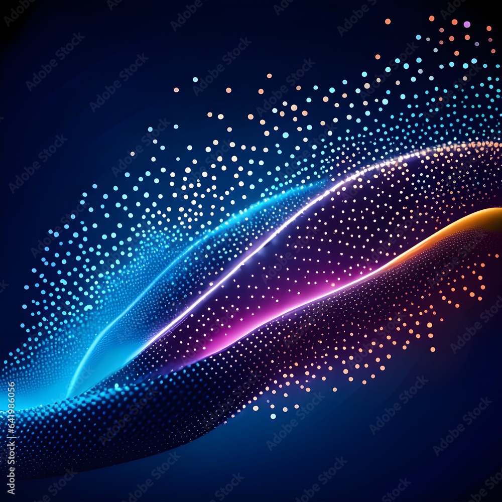 Poster abstract polygonal space low poly dark background with connecting dots and lines. connection structu