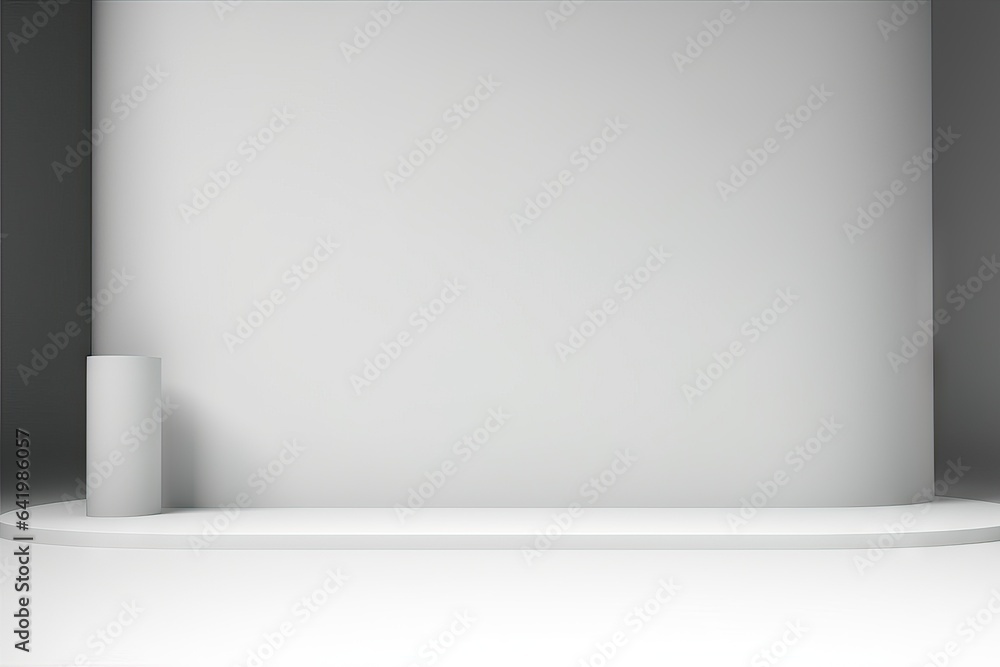 Poster art white splay blur rendering banner empty abstract background s white three-dimensional backdrop 3