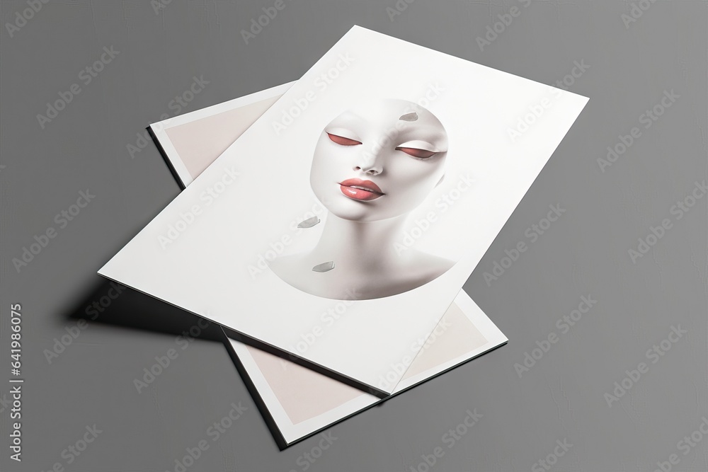Poster write isolated card replace template design shot flier new isolated canvas pa your white design grap