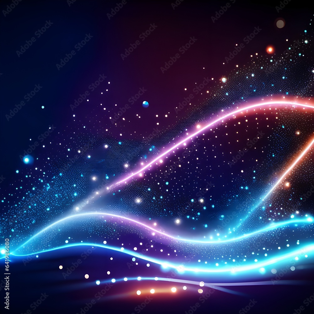 Poster abstract polygonal space low poly dark background with connecting dots and lines. connection structu