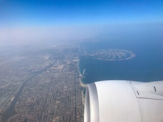 Dubai during approach