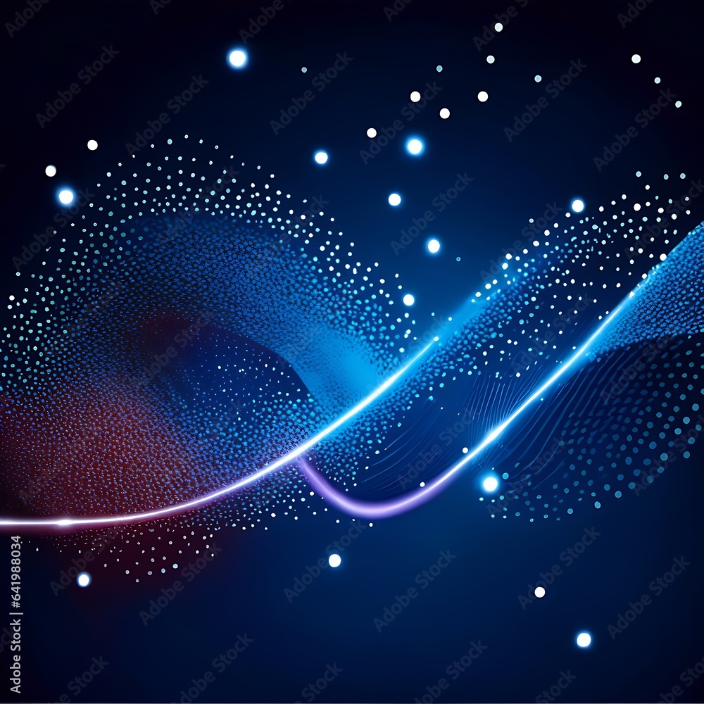 Aufkleber abstract technology background with glowing particles. vector illustration for your design.