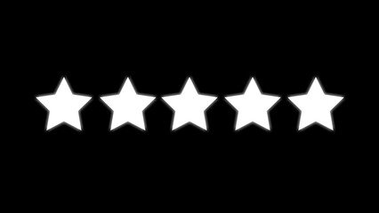 five star feedback, quality concept, high rating