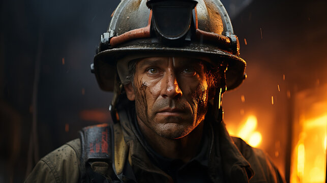 portrait of a fireman