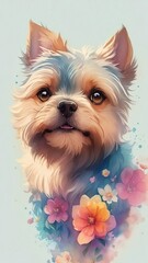 yorkshire terrier puppy art