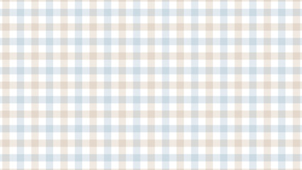 Beige and blue plaid fabric texture as a background	