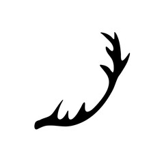 deer antlers. vector illustration 
