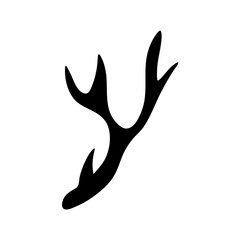 deer antlers. vector illustration 