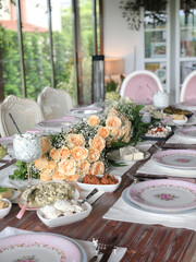table setting for a wedding or celebration
