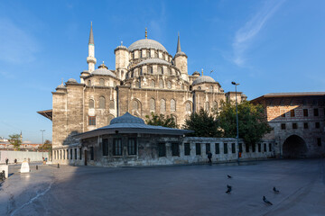 Fototapeta na wymiar New Mosque (Yeni Cami) in Eminonu district of Istanbul in Turkey.