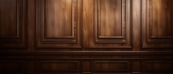 Luxury Wood Paneling Background or Texture