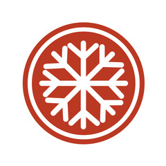 Christmas gingerbread with a snowflake. Celebratory jekor. New Year s sweets. Vector, flat style