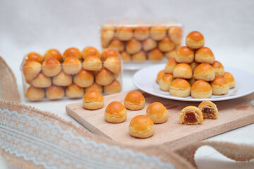 Nastar Nanas Cake or Pineapple Tart is a dry cake filled with pineapple jam which is commonly found during Eid al-Fitr celebrations. Eid cookies